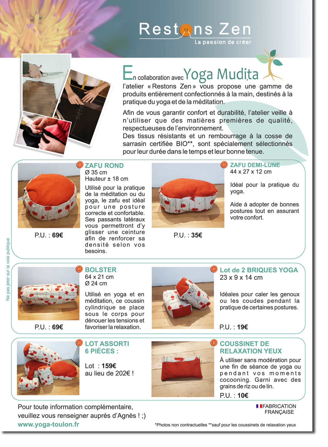 yoga - méditation accessoires